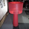 Rode staande lamp