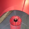 Rode staande lamp