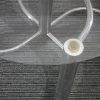 salontafel glas en metaal