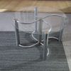 salontafel glas en metaal