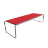 Rode Knoll laccio coffee table set de laccio tafel van Knoll