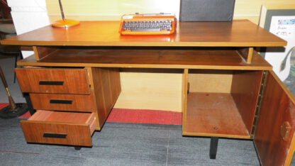 Vintage Deens design bureau Mid-Century teak retro Jr 60 - Afbeelding 5