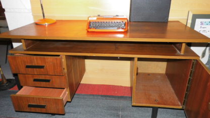 Vintage Deens design bureau Mid-Century teak retro Jr 60 - Afbeelding 2