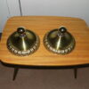 2x Sölken Space Age Pop Art ronde messing en metalen wand of planfond - Afbeelding 6