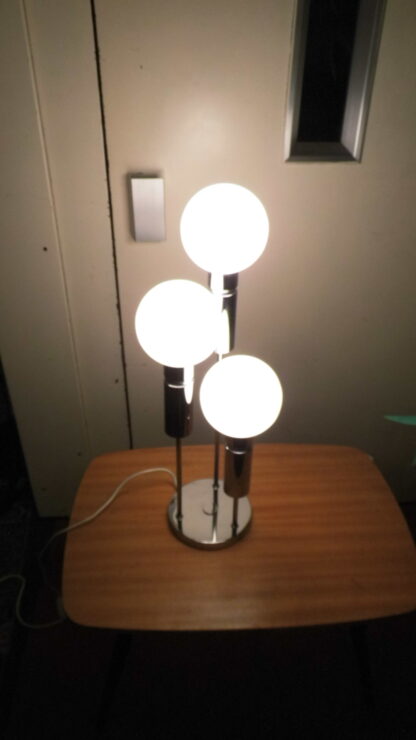 Vintage Jaren 60 Solken Leuchten chromen drie spots kogels
