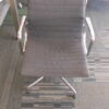 Vitra Eames EA 108, grijs Hopsak, Chroom